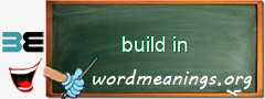 WordMeaning blackboard for build in